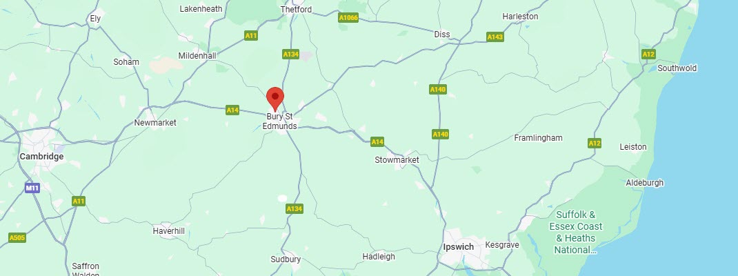map of location - Hire a Building Project Manager in Suffolk