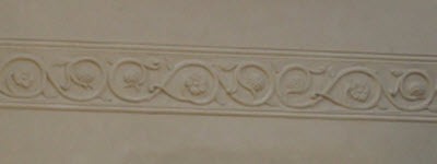 Pargeting plasterwork used on house in Suffolk. By Nick Lane building project manager.